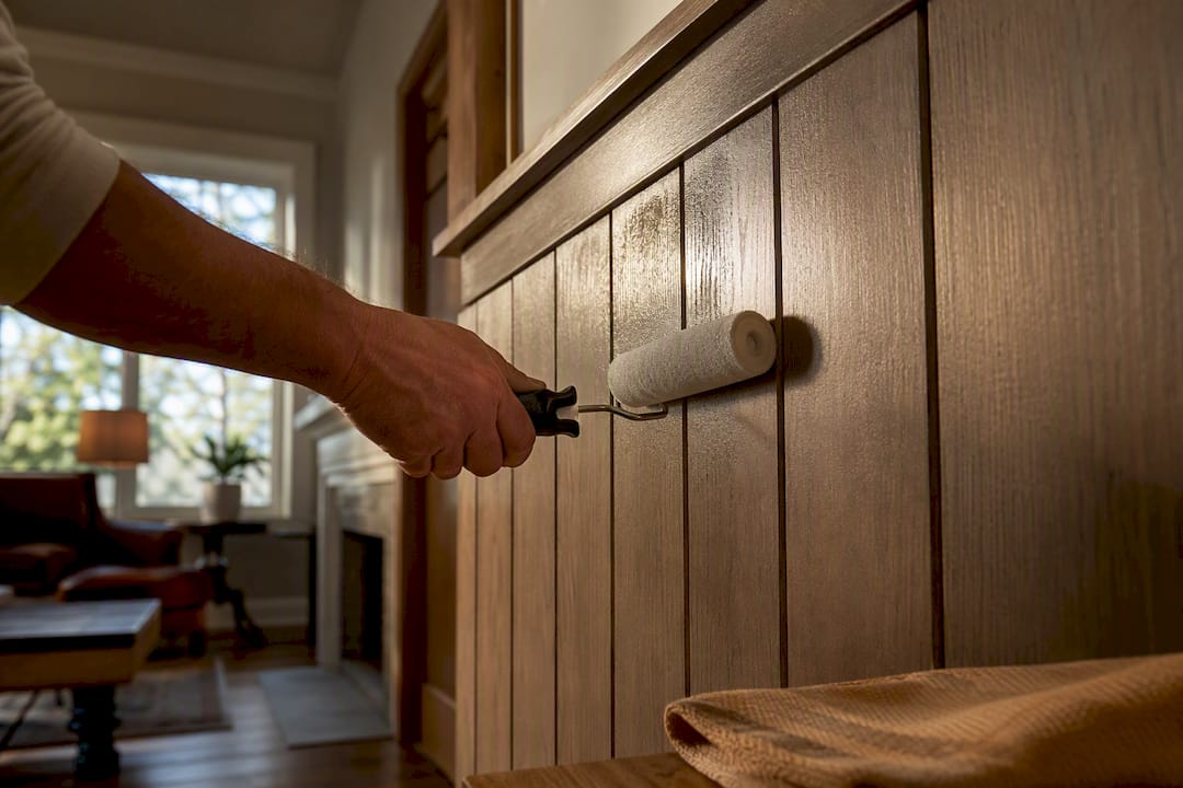 DIY Homeowners: Match Primer and Sheen, Then Finish Wood Paneling