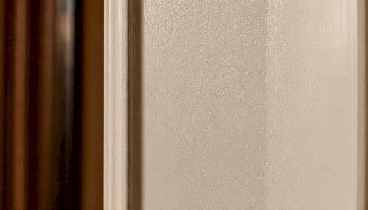 Latex paint drying close-up