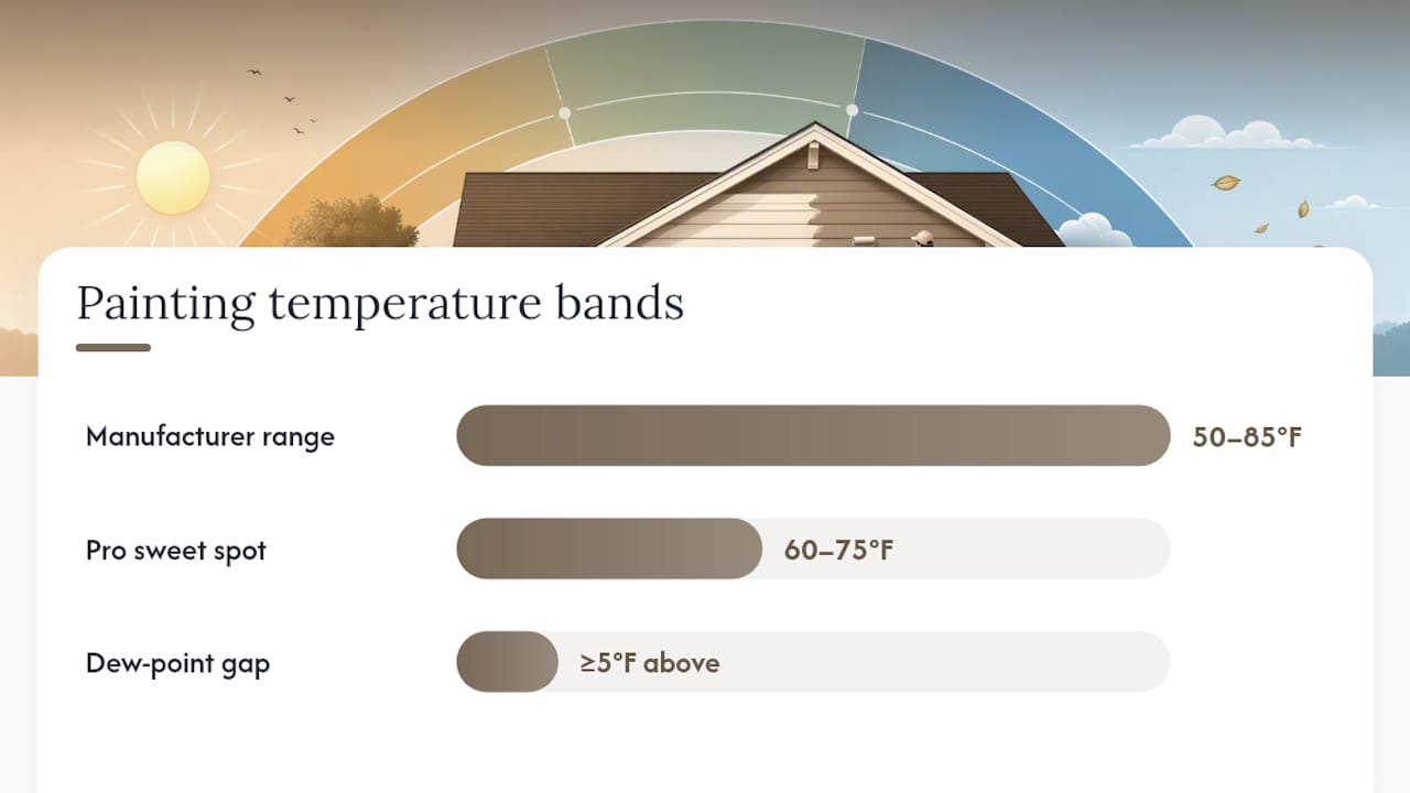 What Weather Conditions Determine the Best Time to Paint Exterior Surfaces? — overview diagram