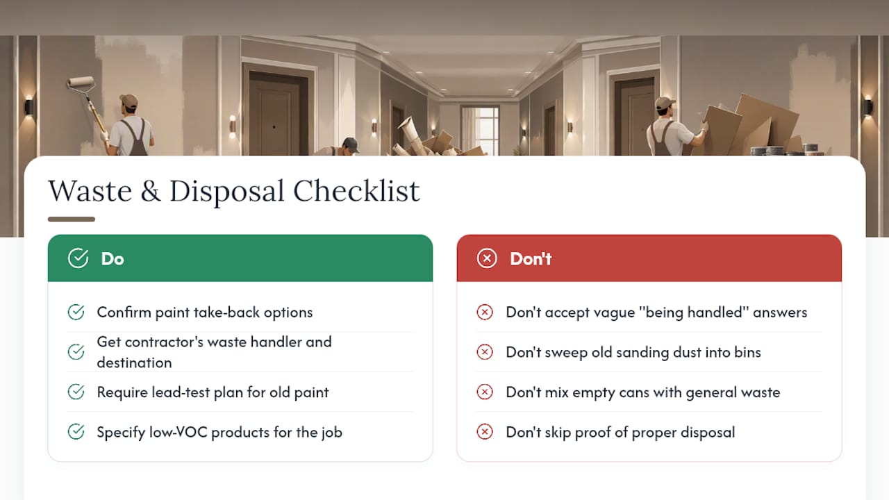 Environmental Regulations and Disposal for Condo Painting Projects — overview diagram